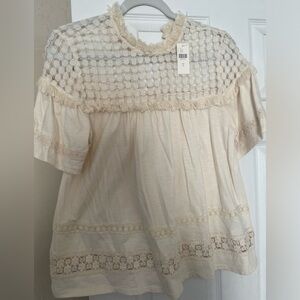 Anthropologie short sleeve top.  Size small
